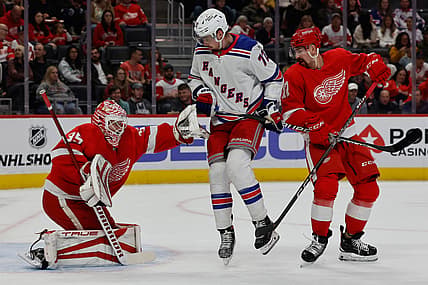 NHL: New York Rangers at Detroit Red Wings