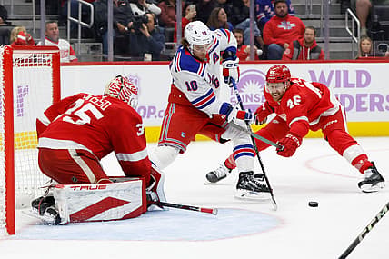 NHL: New York Rangers at Detroit Red Wings