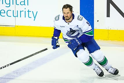 NHL: Vancouver Canucks at Calgary Flames