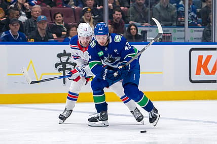 NHL: New York Rangers at Vancouver Canucks