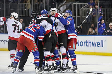 NHL: Ottawa Senators at New York Rangers