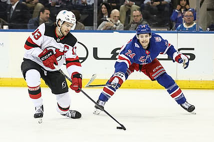 NHL: New Jersey Devils at New York Rangers