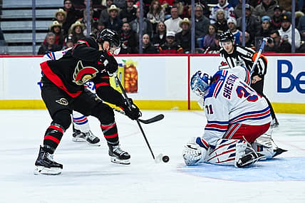 NHL: New York Rangers at Ottawa Senators