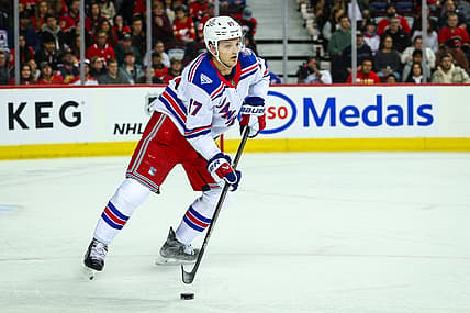 NHL: New York Rangers at Calgary Flames