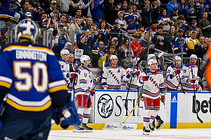 NHL: New York Rangers at St. Louis Blues
