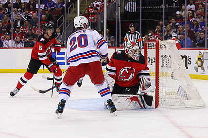 NHL: Stanley Cup Playoffs-New York Rangers at New Jersey Devils