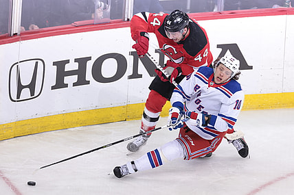 NHL: Stanley Cup Playoffs-New York Rangers at New Jersey Devils
