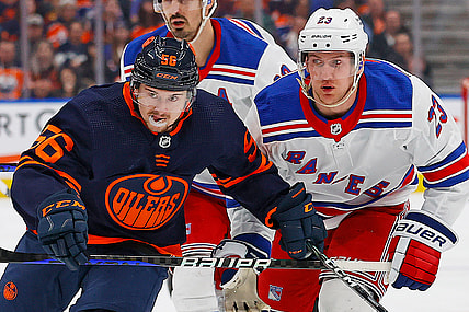 NHL: New York Rangers at Edmonton Oilers