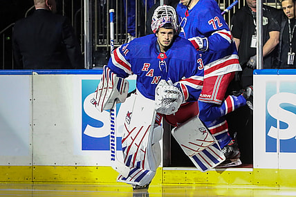 NHL: Stanley Cup Playoffs-New Jersey Devils at New York Rangers