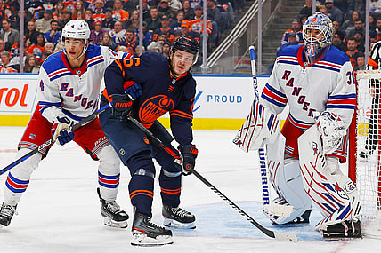 NHL: New York Rangers at Edmonton Oilers