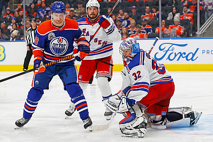 NHL: New York Rangers at Edmonton Oilers