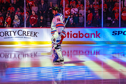 NHL: New York Rangers at Calgary Flames
