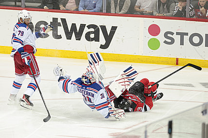 NHL: Stanley Cup Playoffs-New York Rangers at New Jersey Devils