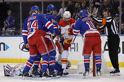 NHL: Calgary Flames at New York Rangers