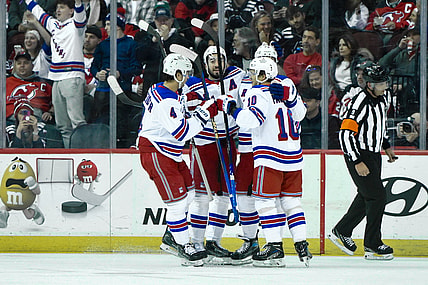 NHL: New York Rangers at New Jersey Devils