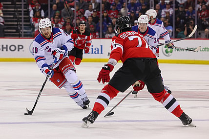 NHL: Stanley Cup Playoffs-New York Rangers at New Jersey Devils