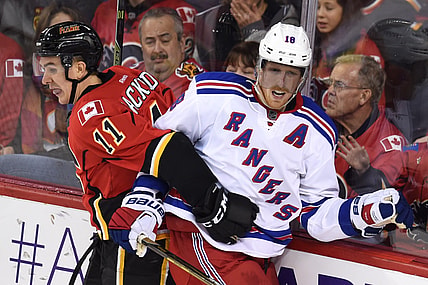 NHL: New York Rangers at Calgary Flames