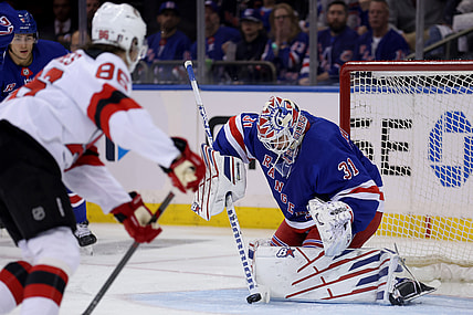 NHL: Stanley Cup Playoffs-New Jersey Devils at New York Rangers