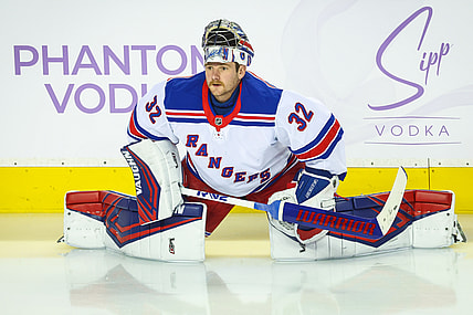 NHL: New York Rangers at Calgary Flames