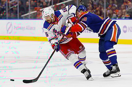 NHL: New York Rangers at Edmonton Oilers