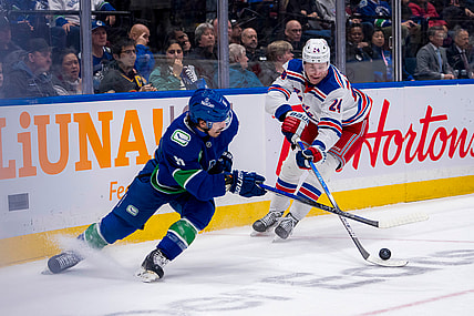 NHL: New York Rangers at Vancouver Canucks