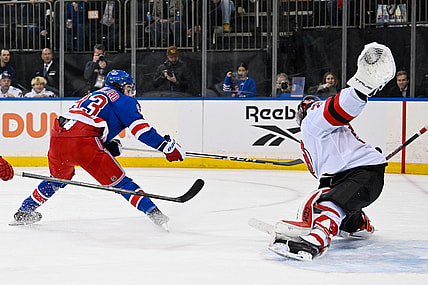 NHL: New Jersey Devils at New York Rangers