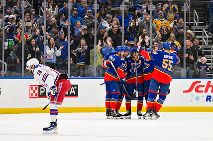 NHL: New York Rangers at St. Louis Blues