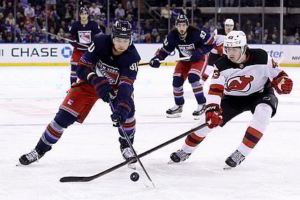 NHL: New Jersey Devils at New York Rangers