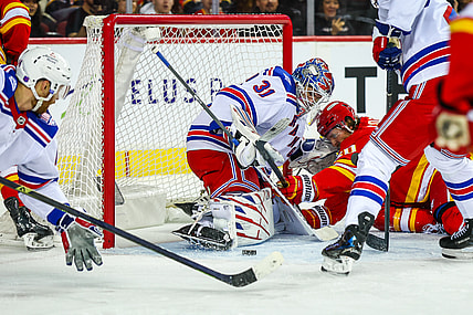 NHL: New York Rangers at Calgary Flames