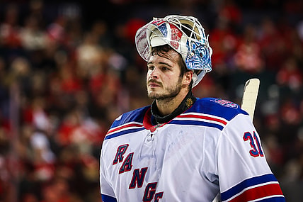 NHL: New York Rangers at Calgary Flames