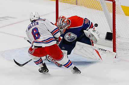 NHL: New York Rangers at Edmonton Oilers