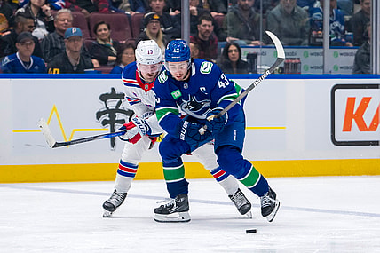NHL: New York Rangers at Vancouver Canucks