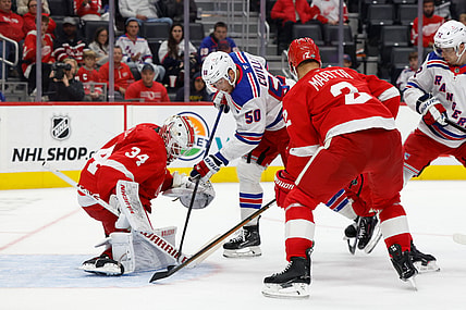 NHL: New York Rangers at Detroit Red Wings