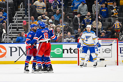 NHL: New York Rangers at St. Louis Blues