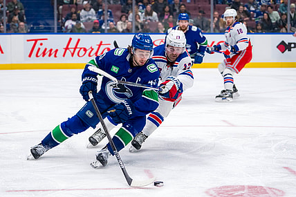 NHL: New York Rangers at Vancouver Canucks