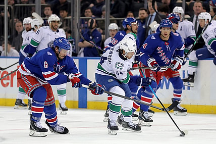 NHL: Vancouver Canucks at New York Rangers