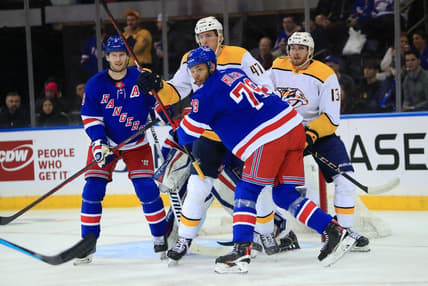 NHL: Nashville Predators at New York Rangers