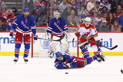 NHL: New York Rangers at New Jersey Devils