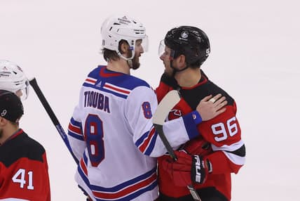 NHL: Stanley Cup Playoffs-New York Rangers at New Jersey Devils