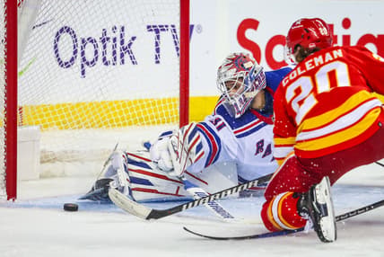 NHL: New York Rangers at Calgary Flames