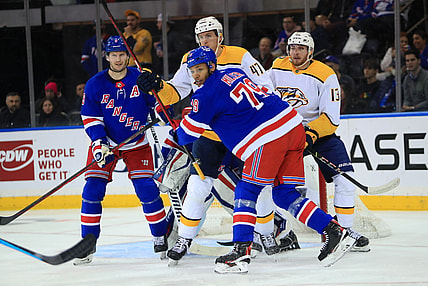 NHL: Nashville Predators at New York Rangers