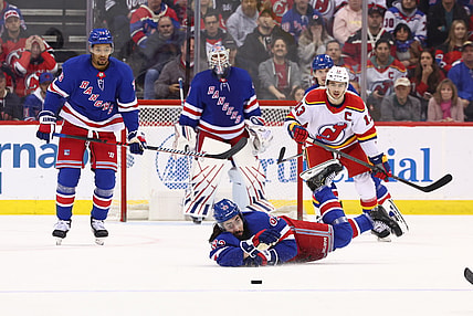 NHL: New York Rangers at New Jersey Devils
