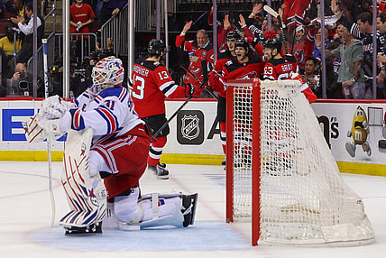 NHL: Stanley Cup Playoffs-New York Rangers at New Jersey Devils
