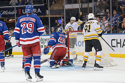 NHL: Preseason-Boston Bruins at New York Rangers