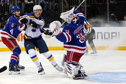 NHL: St. Louis Blues at New York Rangers