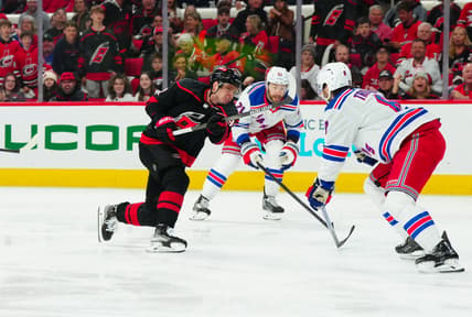 NHL: Stanley Cup Playoffs-New York Rangers at Carolina Hurricanes