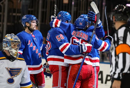 NHL: St. Louis Blues at New York Rangers
