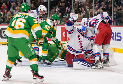 NHL: New York Rangers at Minnesota Wild