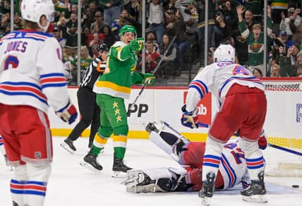 NHL: New York Rangers at Minnesota Wild