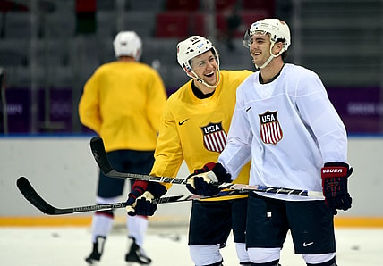 Olympics: Ice Hockey-USA Training Session